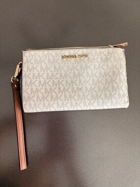 Michael Kors Wristlet with Brown Strap